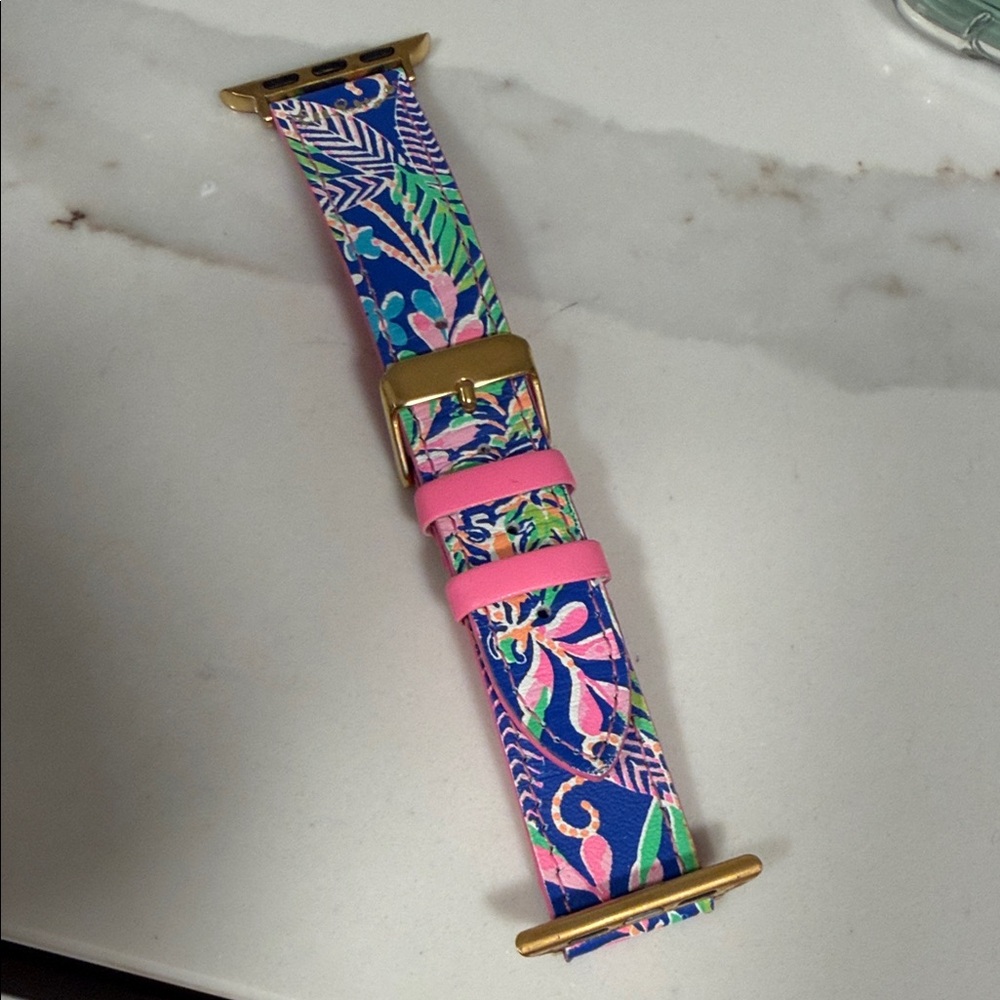 Apple Watch Lilly Pulitzer Blue and Pink Band